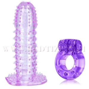 Crystal condom | Washable Reusable Silicone Dotted Condom