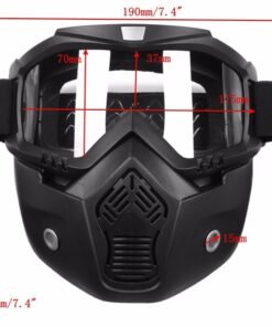 Motorcycle Detachable Protective Goggles & Glasses