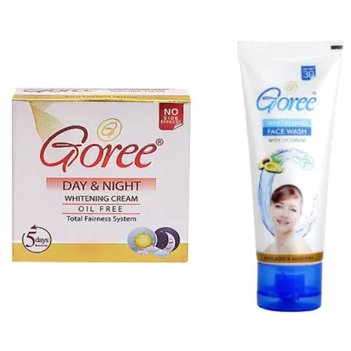 Goree Whitening Beauty Cream & Whitening Face Wash (2 Items in the set)