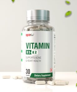 VITAMIN D3+K2 SUPPORTS BONE & HEART HEALTH CAPSULES ( DIETARY SUPPLEMENT ) FOR MEN & WOMEN 30 CAPSULE